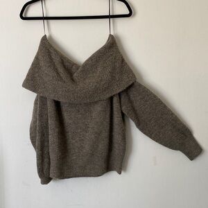 Off shoulder sweater